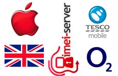 Разлочка iPhone O2 & Tesco United Kingdom 