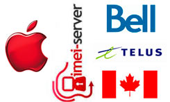 Разлочка iPhone Bell / Telus Canada