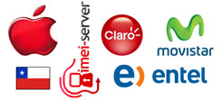 Разлочка iPhone Claro, Entel, Movistar Chile