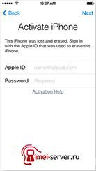 Удаление Apple ID iCloud Lost Erased iPhone
