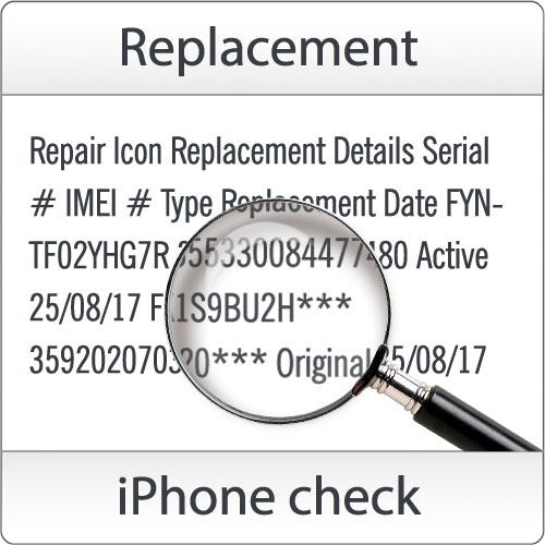 Проверка iPhone, iPad Replacement по IMEI