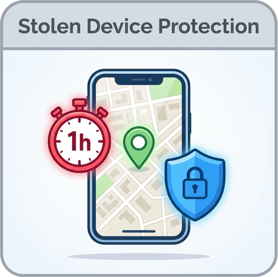  Защита украденного устройства в iOS 17.3+: Почему возникает задержка 1 час и как ее отключить