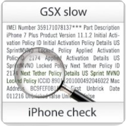 Проверка iPhone, iPad по IMEI [GSX server 2] - узнать оператора