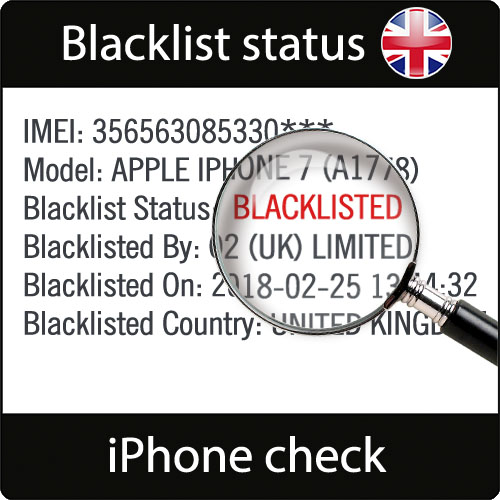 Проверка iPhone Blacklist UK